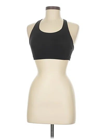 Pre-owned Lululemon Athletica Tank Top Black Halter Neckline Tops