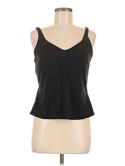 Pre-owned Lululemon Athletica Tank Top Black Halter Neckline Tops
