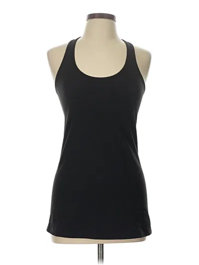 Pre-owned Lululemon Athletica Tank Top Black Halter Neckline Tops