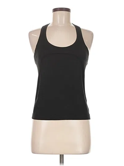 Pre-owned Lululemon Athletica Tank Top Black Halter Neckline Tops