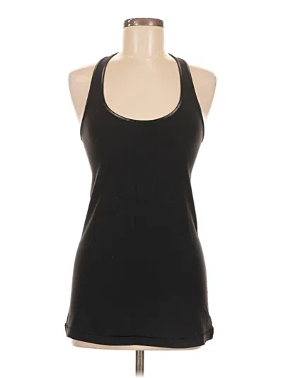 Pre-owned Lululemon Athletica Tank Top Black Halter Neckline Tops
