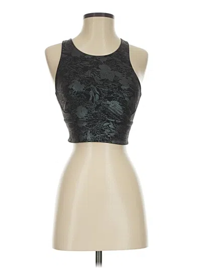 Pre-owned Lululemon Athletica Tank Top Black Halter Neckline Tops
