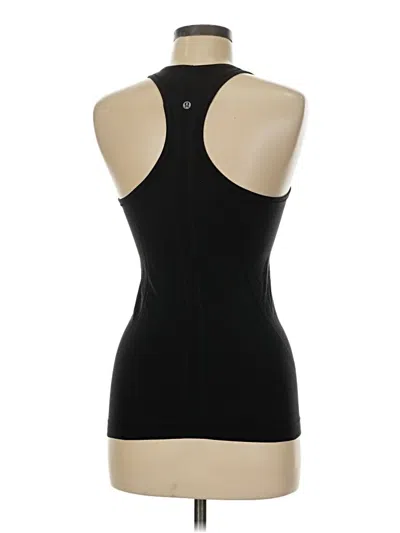 Pre-owned Lululemon Athletica Tank Top Black Halter Neckline Tops