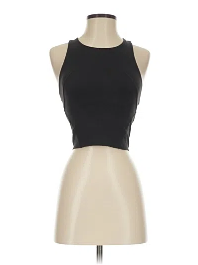 Pre-owned Lululemon Athletica Tank Top Black Halter Neckline Tops