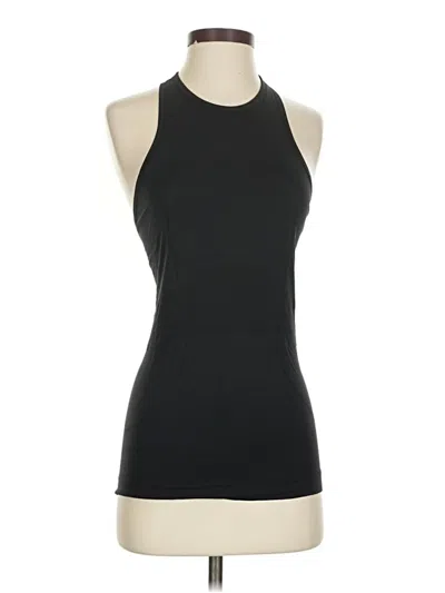 Pre-owned Lululemon Athletica Tank Top Black Halter Neckline Tops