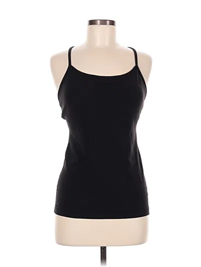 Pre-owned Lululemon Athletica Tank Top Black Halter Neckline Tops