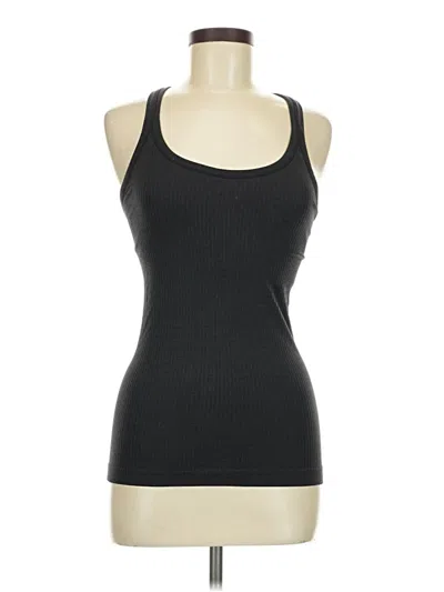 Pre-owned Lululemon Athletica Tank Top Black Halter Neckline Tops