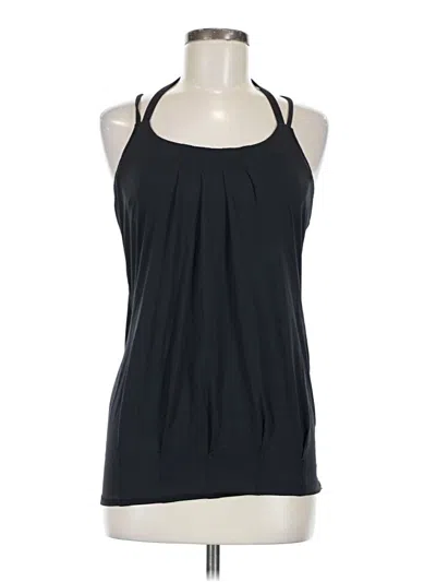 Pre-owned Lululemon Athletica Tank Top Black Halter Neckline Tops