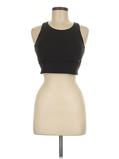 Pre-owned Lululemon Athletica Tank Top Black Halter Neckline Tops