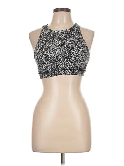 Pre-owned Lululemon Athletica Tank Top Black Halter Neckline Tops