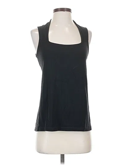 Pre-owned Lululemon Athletica Tank Top Black Halter Neckline Tops