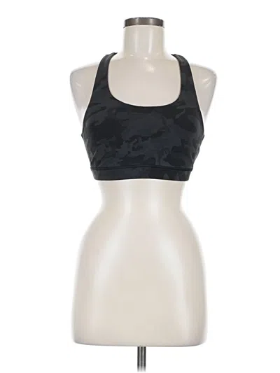 Pre-owned Lululemon Athletica Tank Top Black Halter Neckline Tops