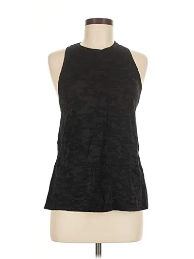 Pre-owned Lululemon Athletica Tank Top Black Halter Neckline Tops