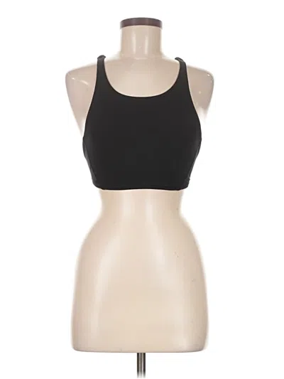 Pre-owned Lululemon Athletica Tank Top Black Halter Neckline Tops