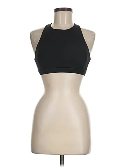 Pre-owned Lululemon Athletica Tank Top Black Halter Neckline Tops