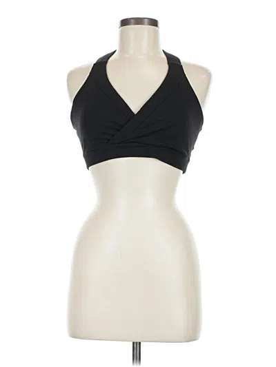 Pre-owned Lululemon Athletica Tank Top Black Halter Neckline Tops
