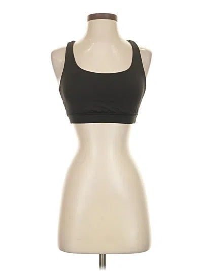 Pre-owned Lululemon Athletica Tank Top Black Halter Neckline Tops