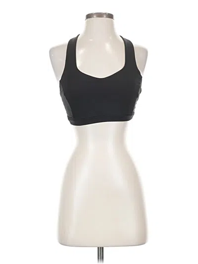 Pre-owned Lululemon Athletica Tank Top Black Halter Neckline Tops
