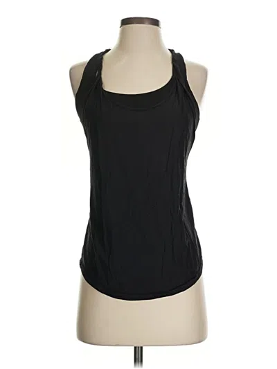 Pre-owned Lululemon Athletica Tank Top Black Halter Neckline Tops