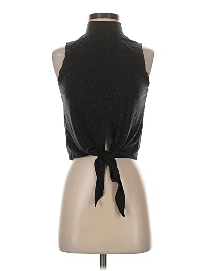 Pre-owned Lululemon Athletica Tank Top Black Halter Neckline Tops
