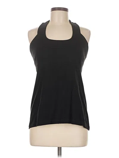 Pre-owned Lululemon Athletica Tank Top Black Halter Neckline Tops