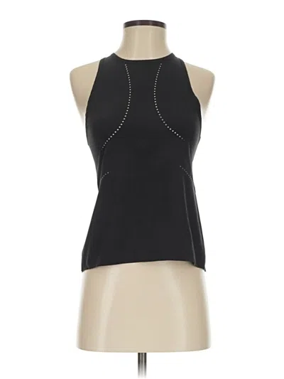 Pre-owned Lululemon Athletica Tank Top Black Halter Neckline Tops