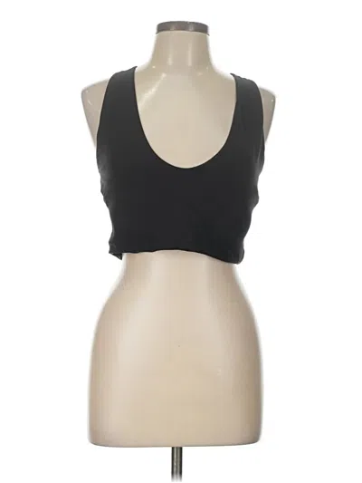 Pre-owned Lululemon Athletica Tank Top Black Halter Neckline Tops
