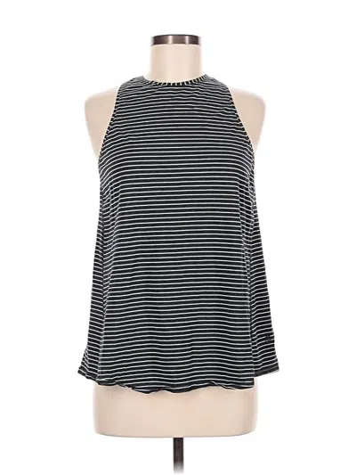 Pre-owned Lululemon Athletica Tank Top Black Halter Neckline Tops