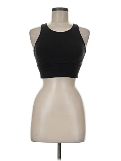 Pre-owned Lululemon Athletica Tank Top Black Halter Neckline Tops