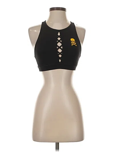 Pre-owned Lululemon Athletica Tank Top Black Halter Neckline Tops