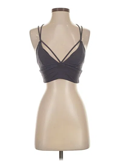 Pre-owned Lululemon Athletica Tank Top Black Halter Neckline Tops