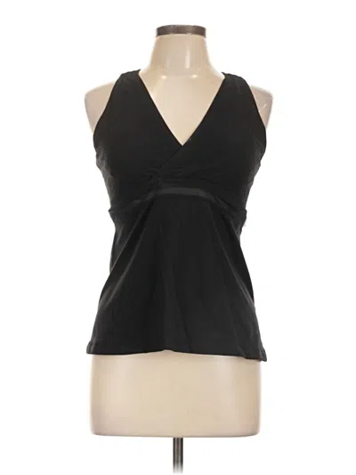 Pre-owned Lululemon Athletica Tank Top Black Halter Neckline Tops
