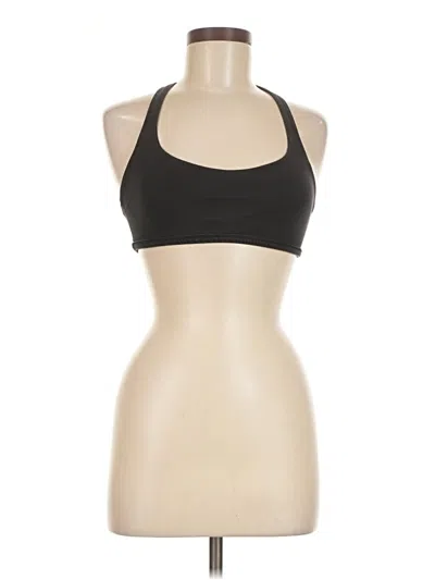 Pre-owned Lululemon Athletica Tank Top Black Halter Neckline Tops