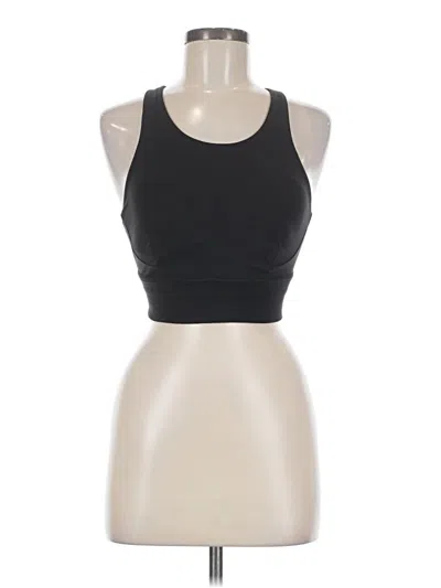 Pre-owned Lululemon Athletica Tank Top Black Halter Neckline Tops