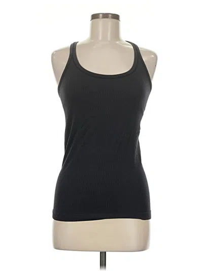 Pre-owned Lululemon Athletica Tank Top Black Halter Neckline Tops