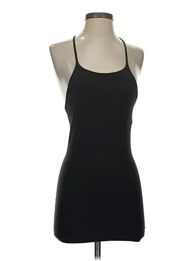 Pre-owned Lululemon Athletica Tank Top Black Halter Neckline Tops