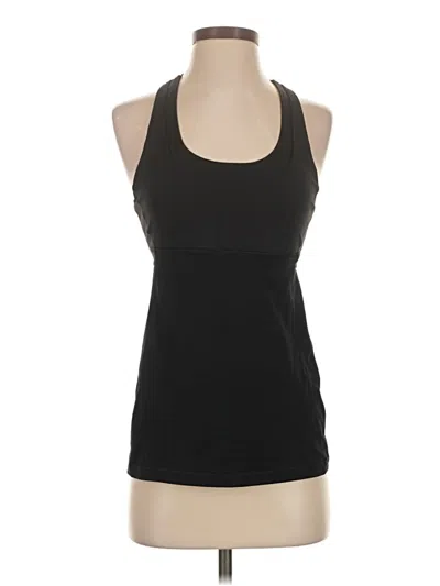 Pre-owned Lululemon Athletica Tank Top Black Halter Neckline Tops