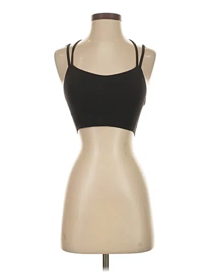 Pre-owned Lululemon Athletica Tank Top Black Halter Neckline Tops