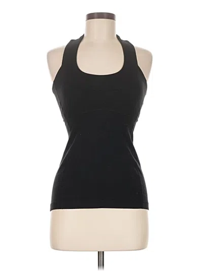 Pre-owned Lululemon Athletica Tank Top Black Halter Neckline Tops