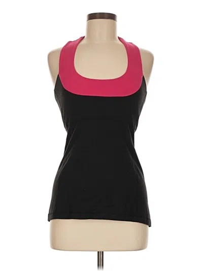 Pre-owned Lululemon Athletica Tank Top Black Halter Neckline Tops