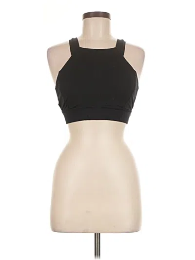 Pre-owned Lululemon Athletica Tank Top Black Halter Neckline Tops