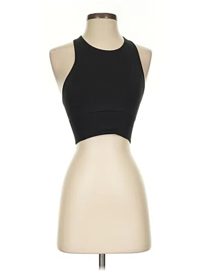 Pre-owned Lululemon Athletica Tank Top Black Halter Neckline Tops