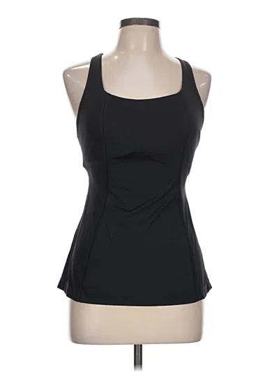 Pre-owned Lululemon Athletica Tank Top Black Halter Neckline Tops