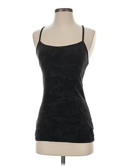 Pre-owned Lululemon Athletica Tank Top Black Halter Neckline Tops