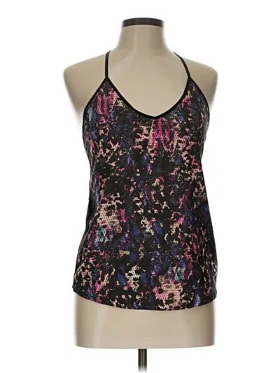 Pre-owned Lululemon Athletica Tank Top Black Halter Neckline Tops