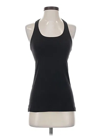 Pre-owned Lululemon Athletica Tank Top Black Halter Neckline Tops