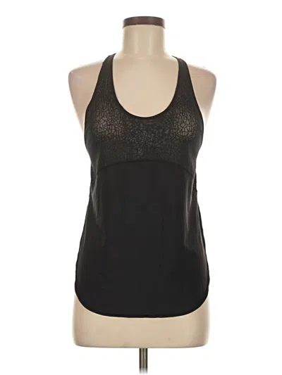 Pre-owned Lululemon Athletica Tank Top Black Halter Neckline Tops