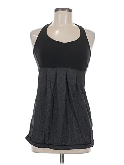 Pre-owned Lululemon Athletica Tank Top Black Halter Neckline Tops