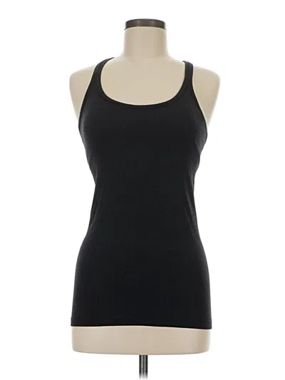 Pre-owned Lululemon Athletica Tank Top Black Halter Neckline Tops