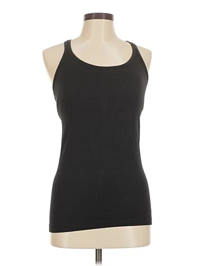 Pre-owned Lululemon Athletica Tank Top Black Halter Neckline Tops